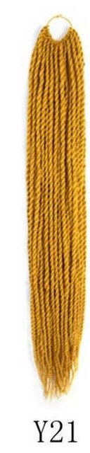 QP hair Ombre Senegalese Twist Hair Crochet braids 24 inch 30 Roots/pack Synthetic Braiding Hair Crotchet hair