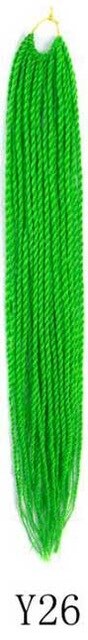 QP hair Ombre Senegalese Twist Hair Crochet braids 24 inch 30 Roots/pack Synthetic Braiding Hair Crotchet hair