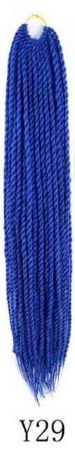 QP hair Ombre Senegalese Twist Hair Crochet braids 24 inch 30 Roots/pack Synthetic Braiding Hair Crotchet hair