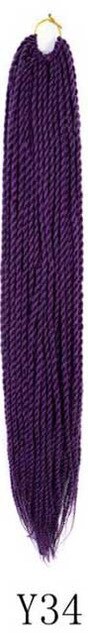 QP hair Ombre Senegalese Twist Hair Crochet braids 24 inch 30 Roots/pack Synthetic Braiding Hair Crotchet hair