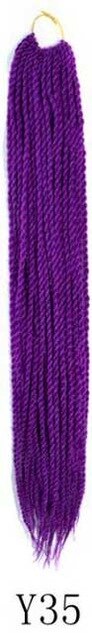 QP hair Ombre Senegalese Twist Hair Crochet braids 24 inch 30 Roots/pack Synthetic Braiding Hair Crotchet hair