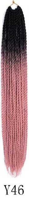 QP hair Ombre Senegalese Twist Hair Crochet braids 24 inch 30 Roots/pack Synthetic Braiding Hair Crotchet hair