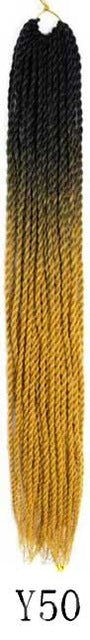 QP hair Ombre Senegalese Twist Hair Crochet braids 24 inch 30 Roots/pack Synthetic Braiding Hair Crotchet hair