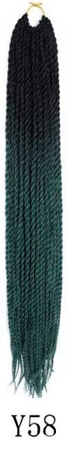 QP hair Ombre Senegalese Twist Hair Crochet braids 24 inch 30 Roots/pack Synthetic Braiding Hair Crotchet hair