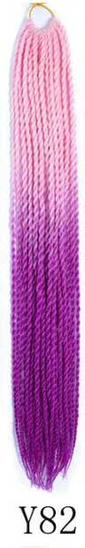 QP hair Ombre Senegalese Twist Hair Crochet braids 24 inch 30 Roots/pack Synthetic Braiding Hair Crotchet hair