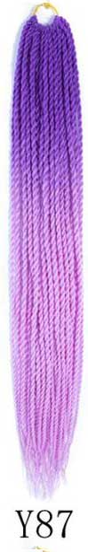 QP hair Ombre Senegalese Twist Hair Crochet braids 24 inch 30 Roots/pack Synthetic Braiding Hair Crotchet hair