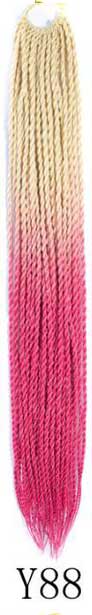 QP hair Ombre Senegalese Twist Hair Crochet braids 24 inch 30 Roots/pack Synthetic Braiding Hair Crotchet hair