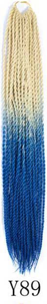 QP hair Ombre Senegalese Twist Hair Crochet braids 24 inch 30 Roots/pack Synthetic Braiding Hair Crotchet hair