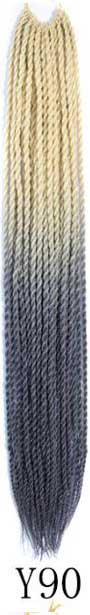 QP hair Ombre Senegalese Twist Hair Crochet braids 24 inch 30 Roots/pack Synthetic Braiding Hair Crotchet hair