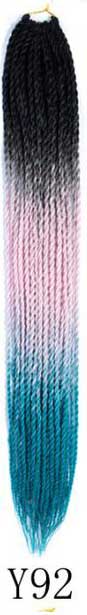 QP hair Ombre Senegalese Twist Hair Crochet braids 24 inch 30 Roots/pack Synthetic Braiding Hair Crotchet hair
