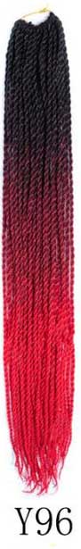 QP hair Ombre Senegalese Twist Hair Crochet braids 24 inch 30 Roots/pack Synthetic Braiding Hair Crotchet hair