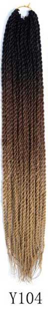 QP hair Ombre Senegalese Twist Hair Crochet braids 24 inch 30 Roots/pack Synthetic Braiding Hair Crotchet hair