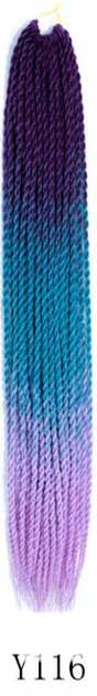 QP hair Ombre Senegalese Twist Hair Crochet braids 24 inch 30 Roots/pack Synthetic Braiding Hair Crotchet hair