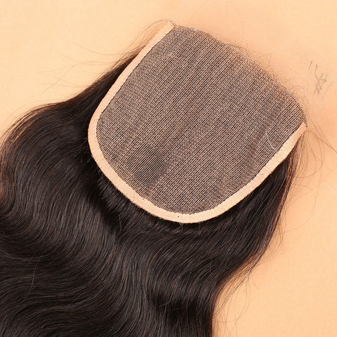 7A Best Virgin Brazilian Closure Body Wave Brazilian Lace Closure Bleached Knots Closures Free/2/3Part Virgin Human Hair Closure