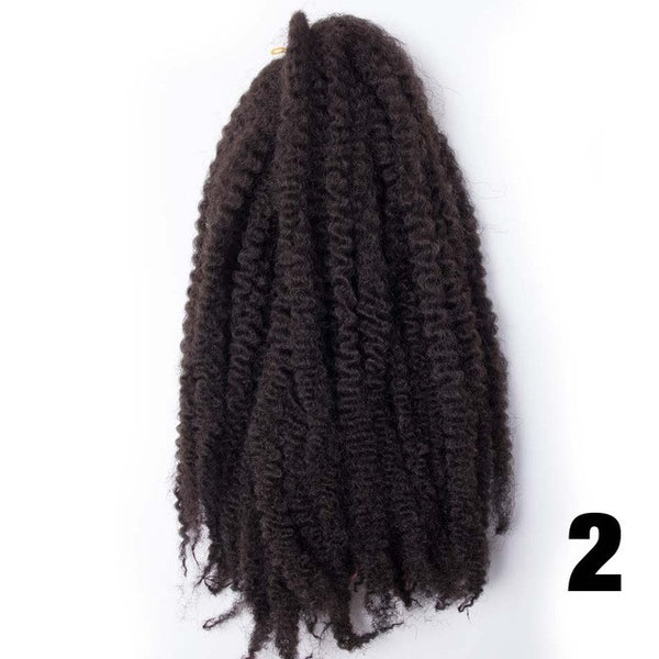 Afro Twist Braid Kanekalon Synthetic Marley Braiding Hair Extensions one pcs