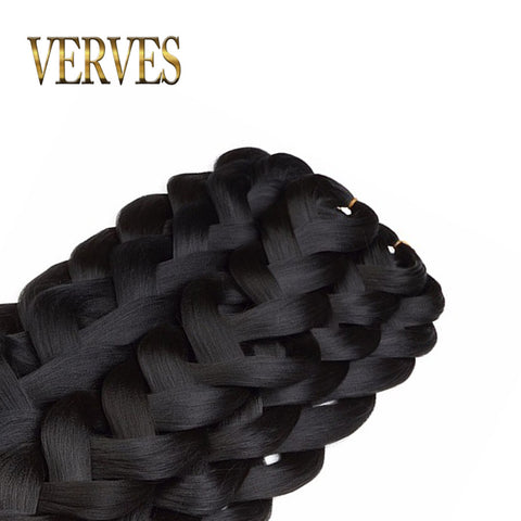 solid color braiding hair  one piece 82 inch Synthetic High Temperature Fiber 165g  pure color Braid Hair Extensions free shipping