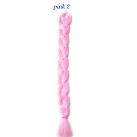 solid color braiding hair  one piece 82 inch Synthetic High Temperature Fiber 165g  pure color Braid Hair Extensions free shipping
