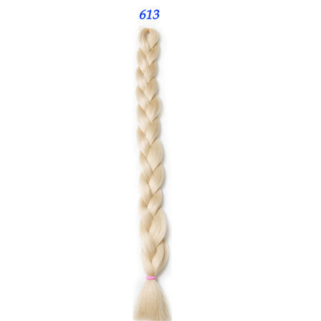 solid color braiding hair  one piece 82 inch Synthetic High Temperature Fiber 165g  pure color Braid Hair Extensions free shipping