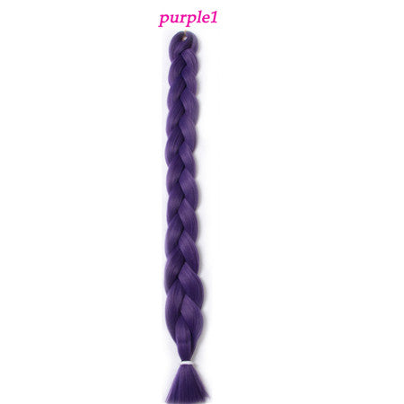 solid color braiding hair  one piece 82 inch Synthetic High Temperature Fiber 165g  pure color Braid Hair Extensions free shipping