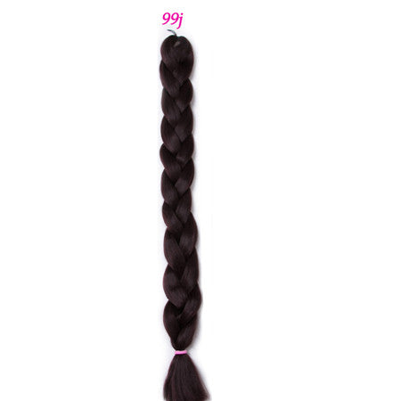 solid color braiding hair  one piece 82 inch Synthetic High Temperature Fiber 165g  pure color Braid Hair Extensions free shipping