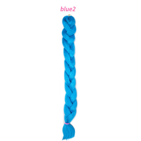 solid color braiding hair  one piece 82 inch Synthetic High Temperature Fiber 165g  pure color Braid Hair Extensions free shipping