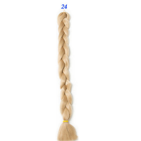 solid color braiding hair  one piece 82 inch Synthetic High Temperature Fiber 165g  pure color Braid Hair Extensions free shipping