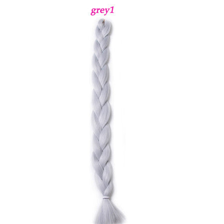 solid color braiding hair  one piece 82 inch Synthetic High Temperature Fiber 165g  pure color Braid Hair Extensions free shipping