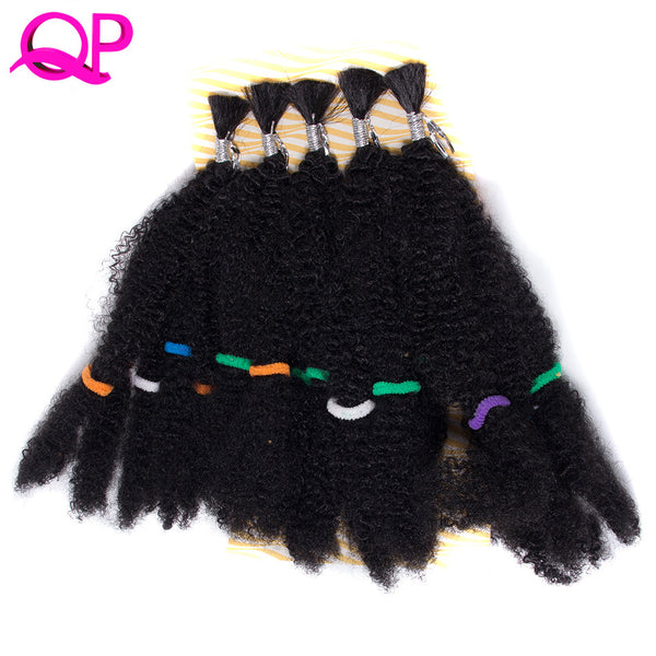 Qp Hair  Synthetic Afro Kinky Twist Hair Crochet Braids Marley Hair Kanekalon Crochet Braiding Hair
