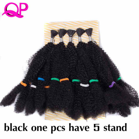 Qp Hair  Synthetic Afro Kinky Twist Hair Crochet Braids Marley Hair Kanekalon Crochet Braiding Hair