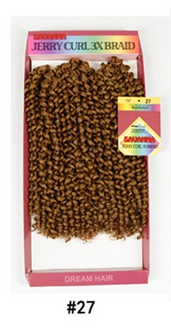 Qp hair jerry curly 3x braid Hair Extensions Black Brown Burgundy Ombre Crochet Braids Synthetic Braiding Hair 10 inch
