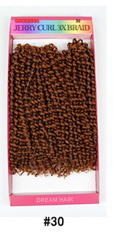 Qp hair jerry curly 3x braid Hair Extensions Black Brown Burgundy Ombre Crochet Braids Synthetic Braiding Hair 10 inch