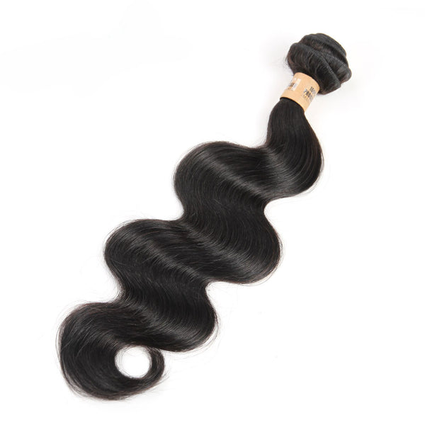 Qp Hair Product1Bundle/lot Unprocessed Brazilian Virgin Hair 1B Human Hair Extension 12-28 inches Brazilian Body Wave