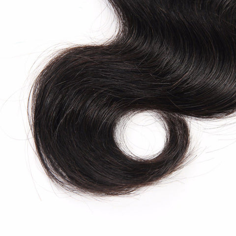 Qp Hair Product1Bundle/lot Unprocessed Brazilian Virgin Hair 1B Human Hair Extension 12-28 inches Brazilian Body Wave