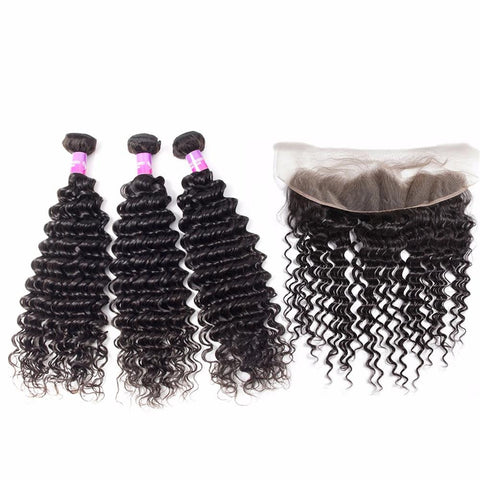 Malaysian Deep Wave With Closure 3Bundles With Frontal  13x4