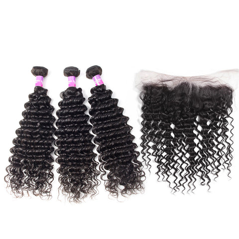 Malaysian Deep Wave With Closure 3Bundles With Frontal  13x4